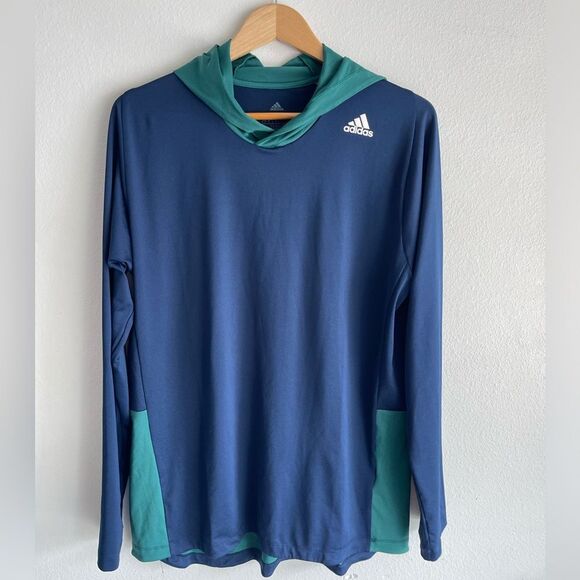 Adidas activewear long sleeve T shirt outdoors sports golf tennis men’s L unisex - Picture 2 of 6